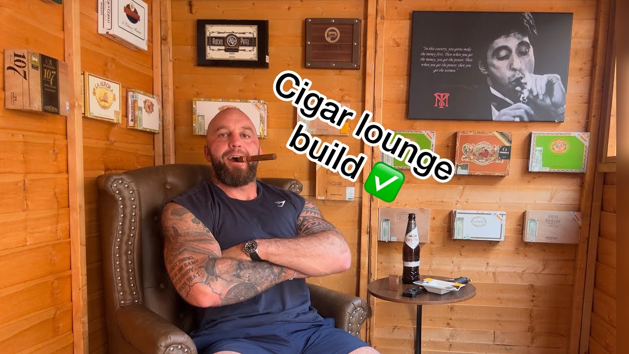 Man cave/Cigar lounge build ✅
