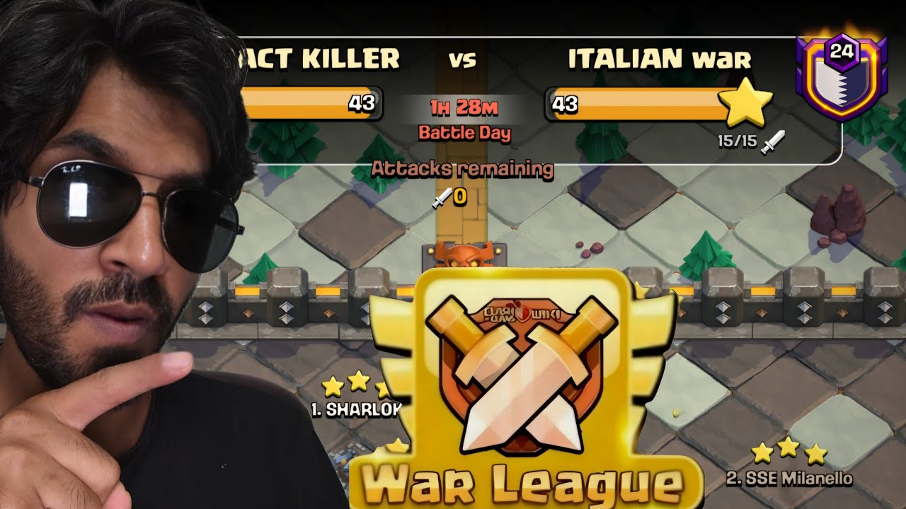 THE FINAL BATTLE OF CLAN WAR LEAGUE | Clash of clans | coc
