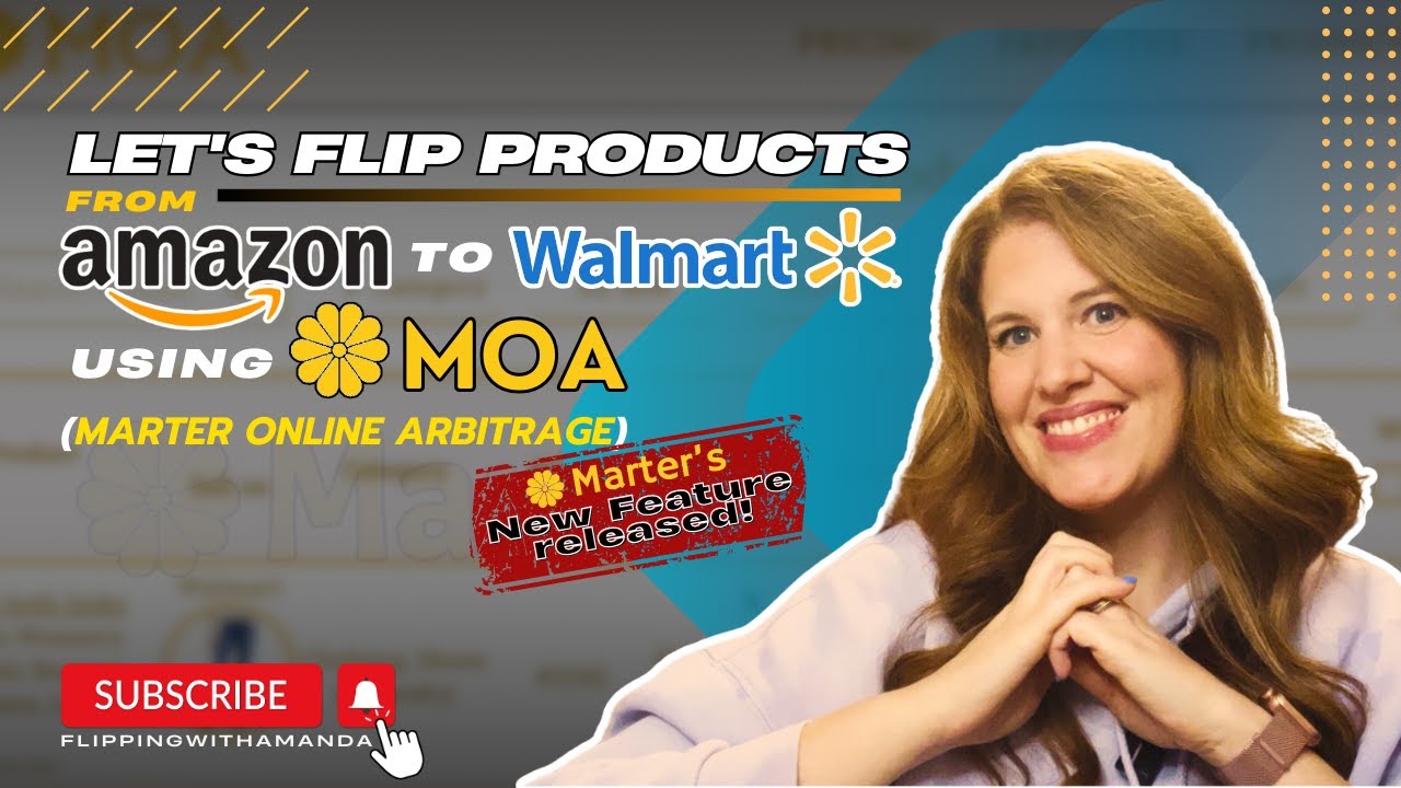 How to Flip PROFITABLE Items from Amazon to Walmart Using MOA | FlippingWithAmanda