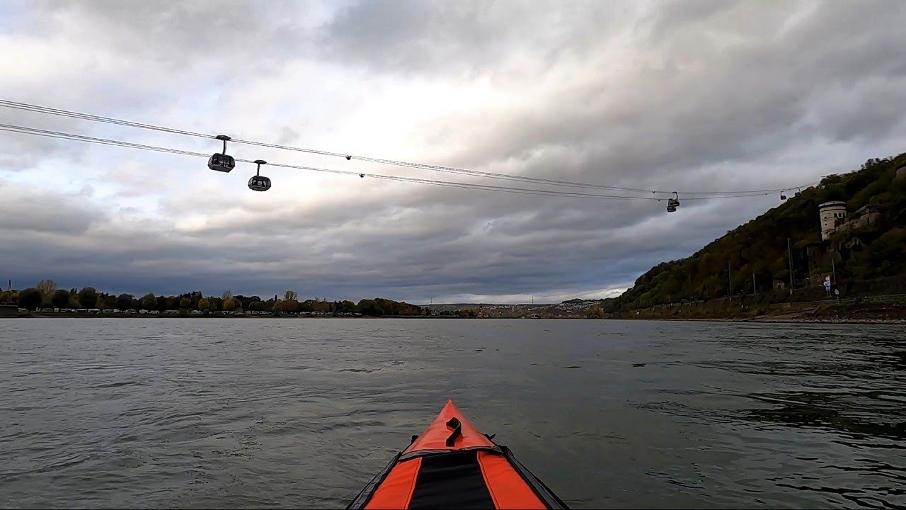 Gumotex Seawave: Teil 2 - Jungfernfahrt auf dem Rhein: Niederlahnstein bis Vallendar