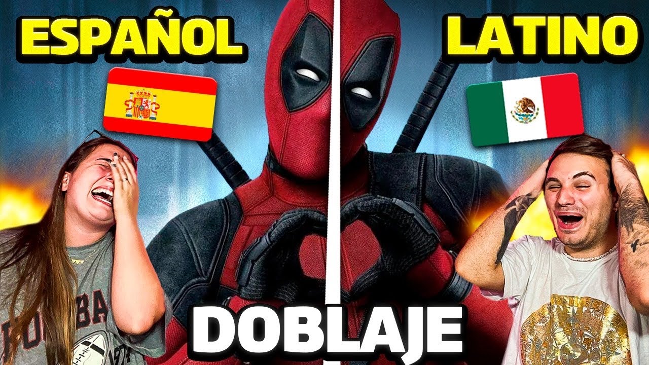 REACCIÓN a DOBLAJE LATINO 🇲🇽 vs ESPAÑOL 🇪🇸 DEADPOOL 😱 **es muy diferente!!**