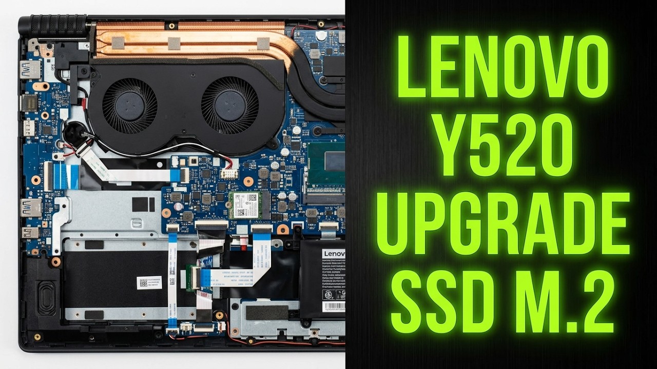 Разборка и модернизация/Upgrade ноутбука Lenovo Y520-15IKBN добавляем SSD M.2