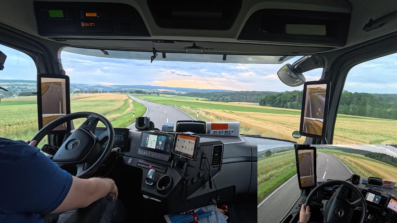 Mercedes Truck Road Landscape, Sankt Goarshausen- Nastatten- Katzenelnbogen- Nassau.
