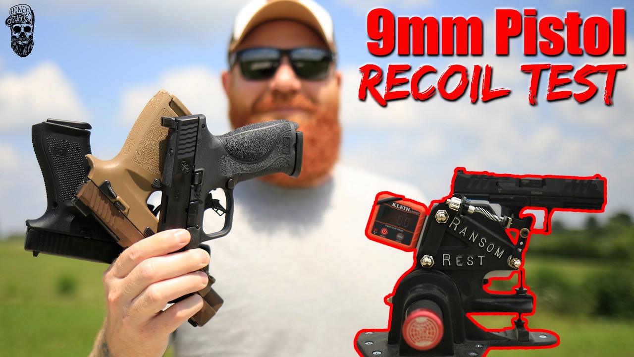 У какого 9-мм пистолета самая слабая отдача? Glock, M&P, P320, 2011, P10F, PDP, VP9