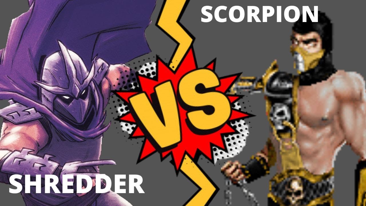 Shredder (Tmnt) vs Scorpion (Mortal Kombat) [ Sprite Animation ]