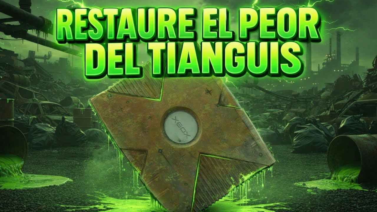 RESTAURE el PEOR XBOX CRISTAL del TIANGUIS, APRENDE A CAMBIAR EL HDD #xbox #retro #gamer #juegos