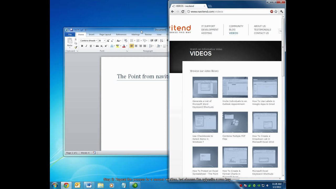 How to View Windows Side-by-Side