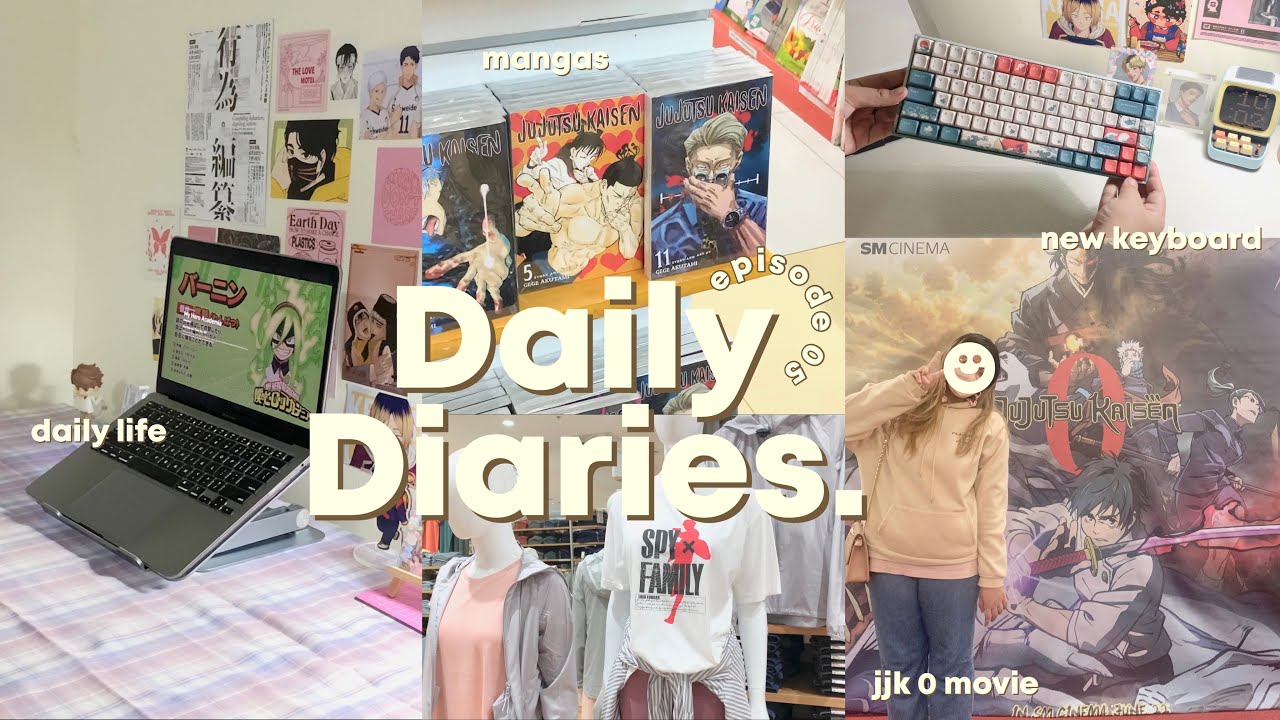 🪷 daily diaries ep 5: jjk 0 movie, mangas, new gadget accessories, food diary and daily life