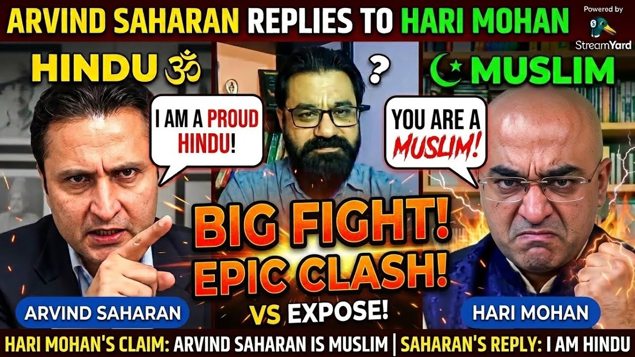 Arvind Saharan vs Hari Mohan | BIG FIGHT Over Hindu-Muslim Debate | Epic Clash & Powerful Reply