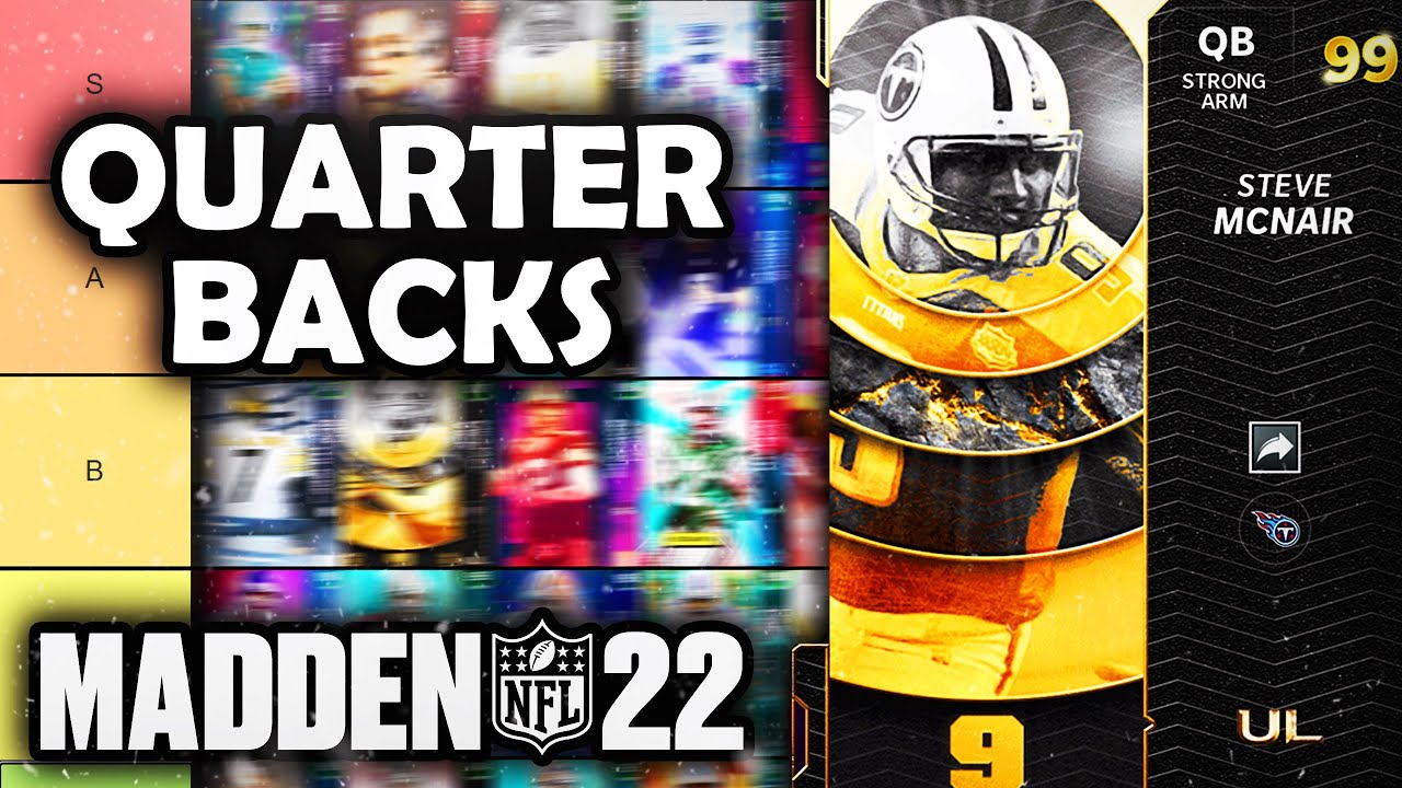 RANKING the BEST Quarterbacks in Madden 22 Ultimate Team (Tier List)