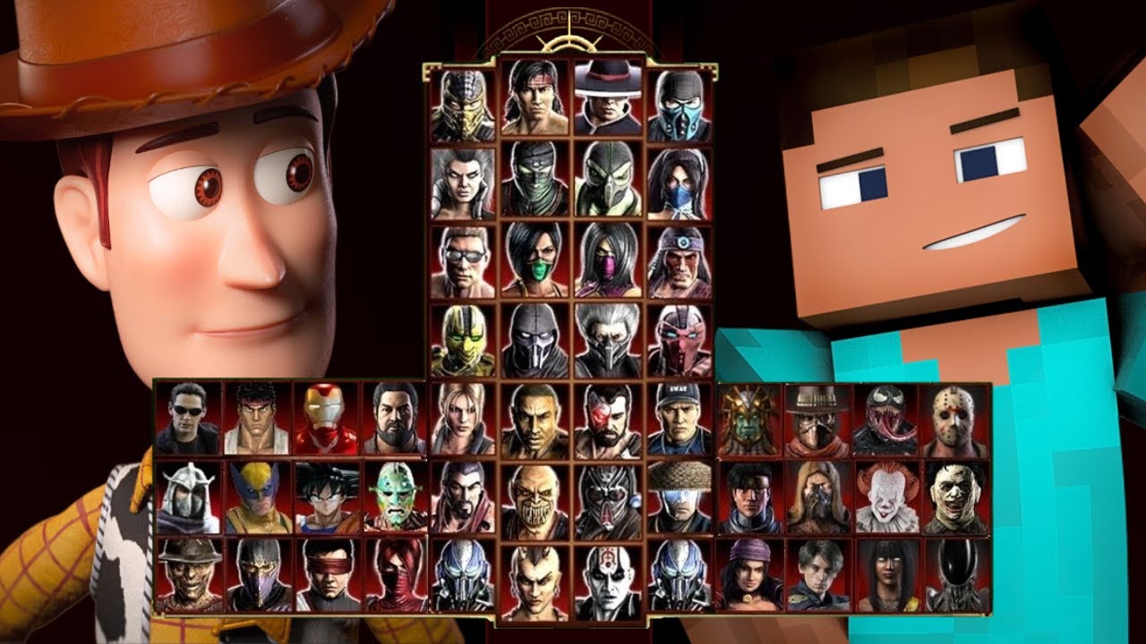 Mortal Kombat 9 - WOODY TOY STORY & STEVE MINE - Expert Tag Ladder - Gameplay @(1080p) - 60ᶠᵖˢ ✔