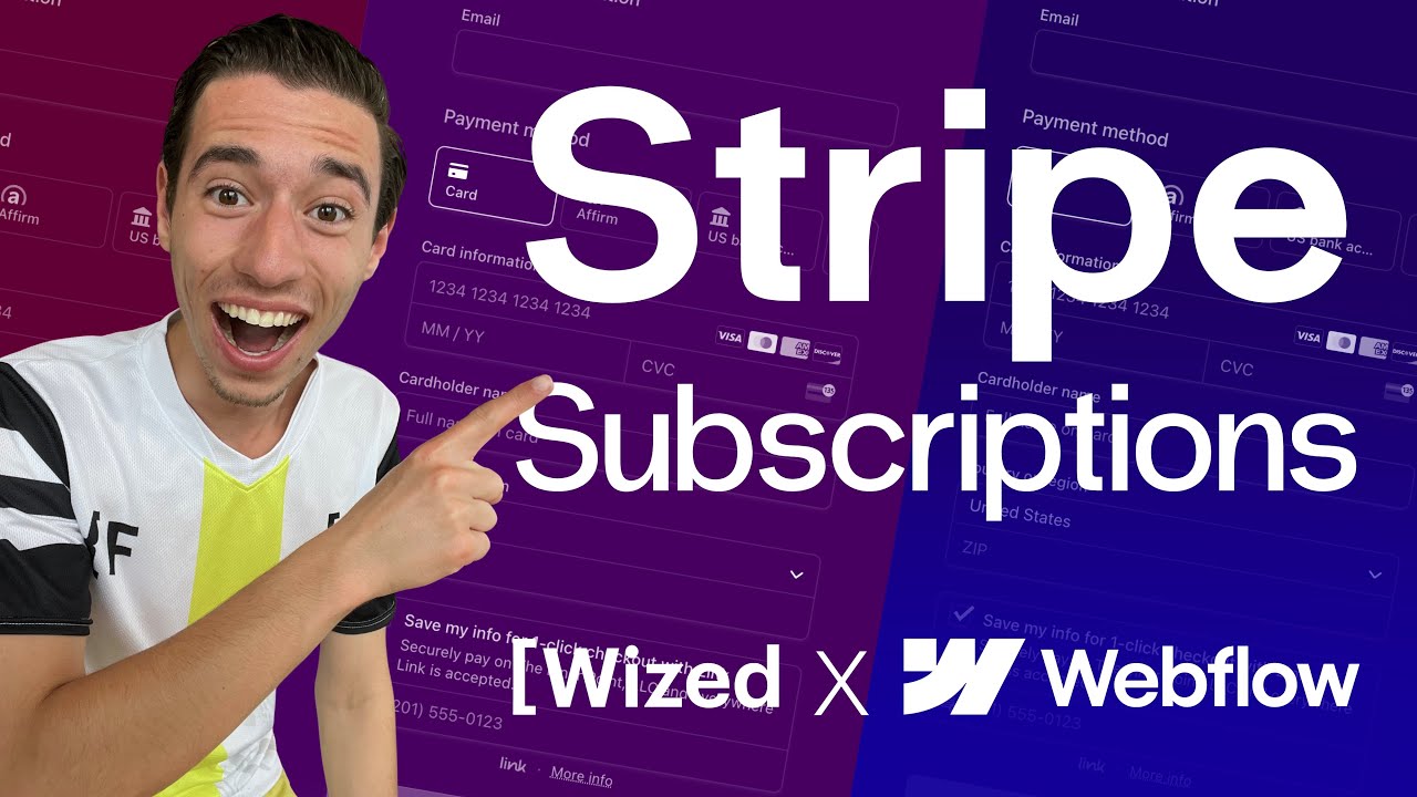 Stripe Subscriptions in Wized & Webflow (No-Code Stripe Integration in Wized!)