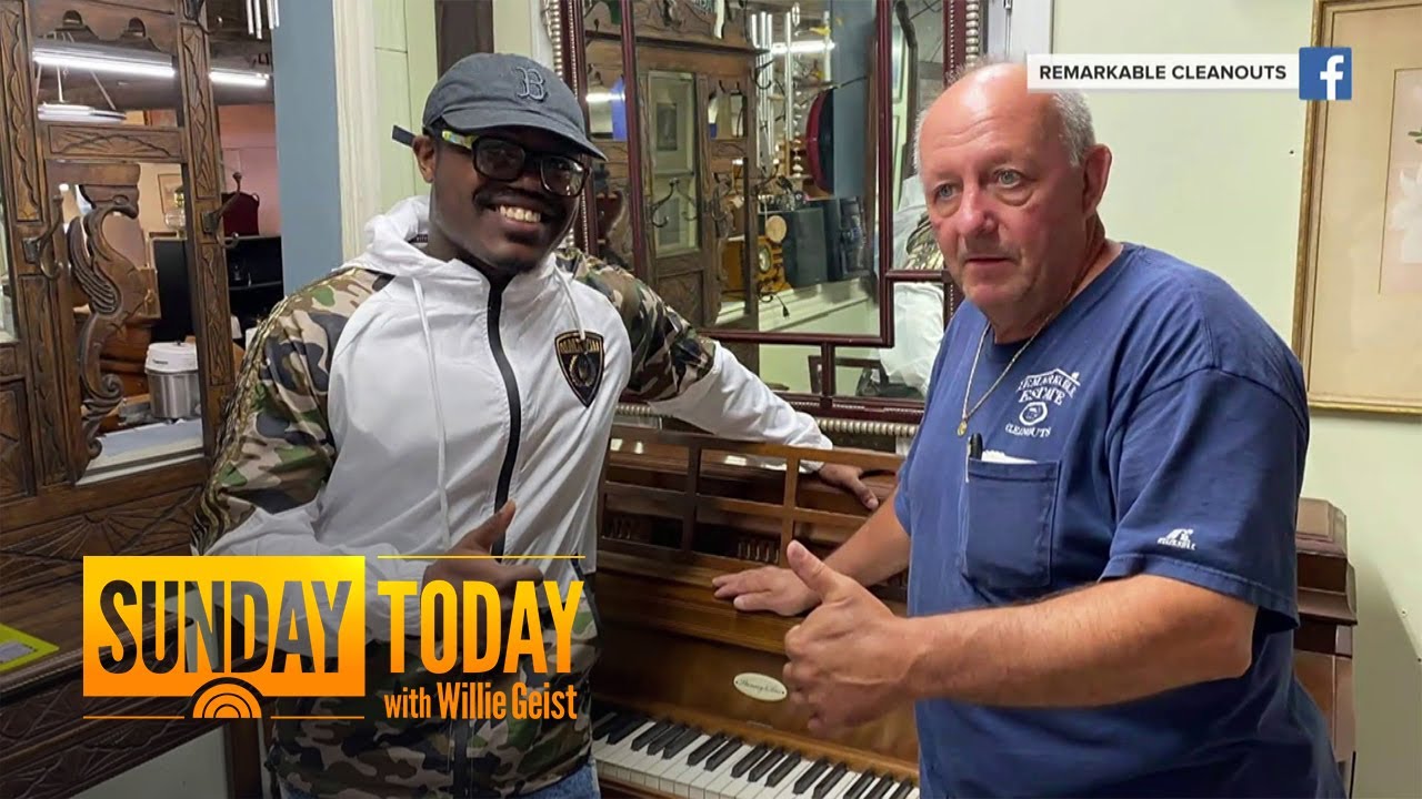 Man Gifted A Steinway After Impressing Store Owner With His Piano Skills | Sunday TODAY