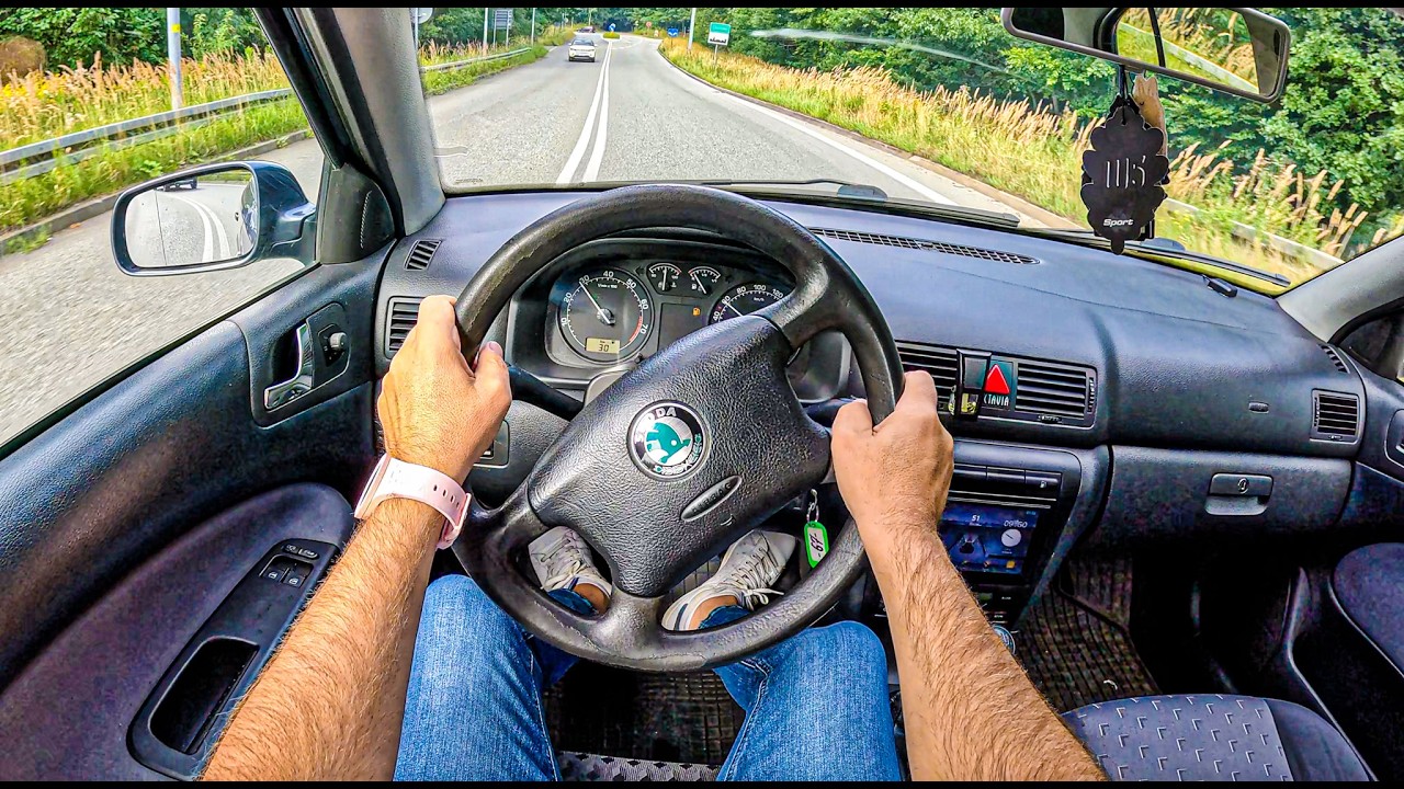 2008 Skoda Octavia 336 000 km (1.6 MPI 102 hp) | POV Test Drive #2505 Joe Black