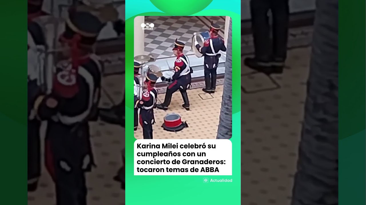 Karina Milei celebr&oacute; el cumplea&ntilde;os con un concierto de Granaderos