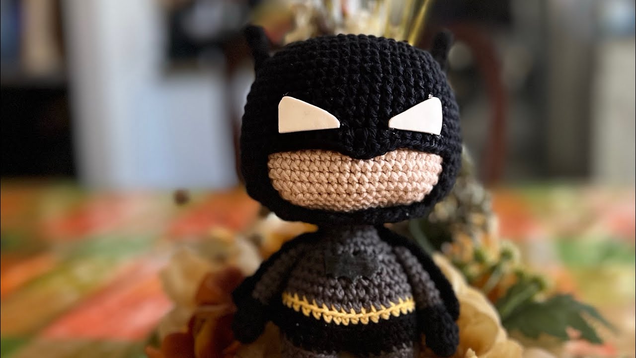 Crochet #  video 2 Batman (mascara)