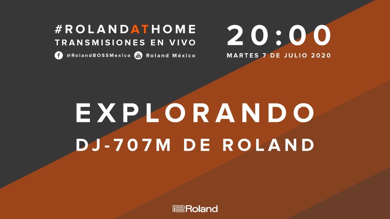#rolandathome Explorando DJ-707M de Roland 🧡