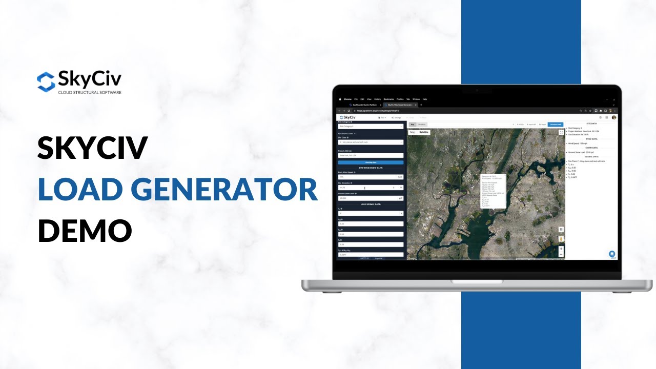 Презентация генератора нагрузки SkyCiv V2