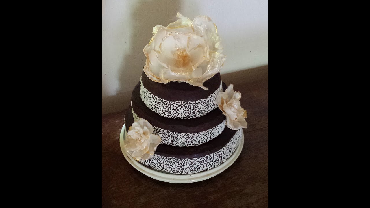 Kwiaty 🌷 z papieru jadalnego, waflowego - dekoracja tortu !🌷