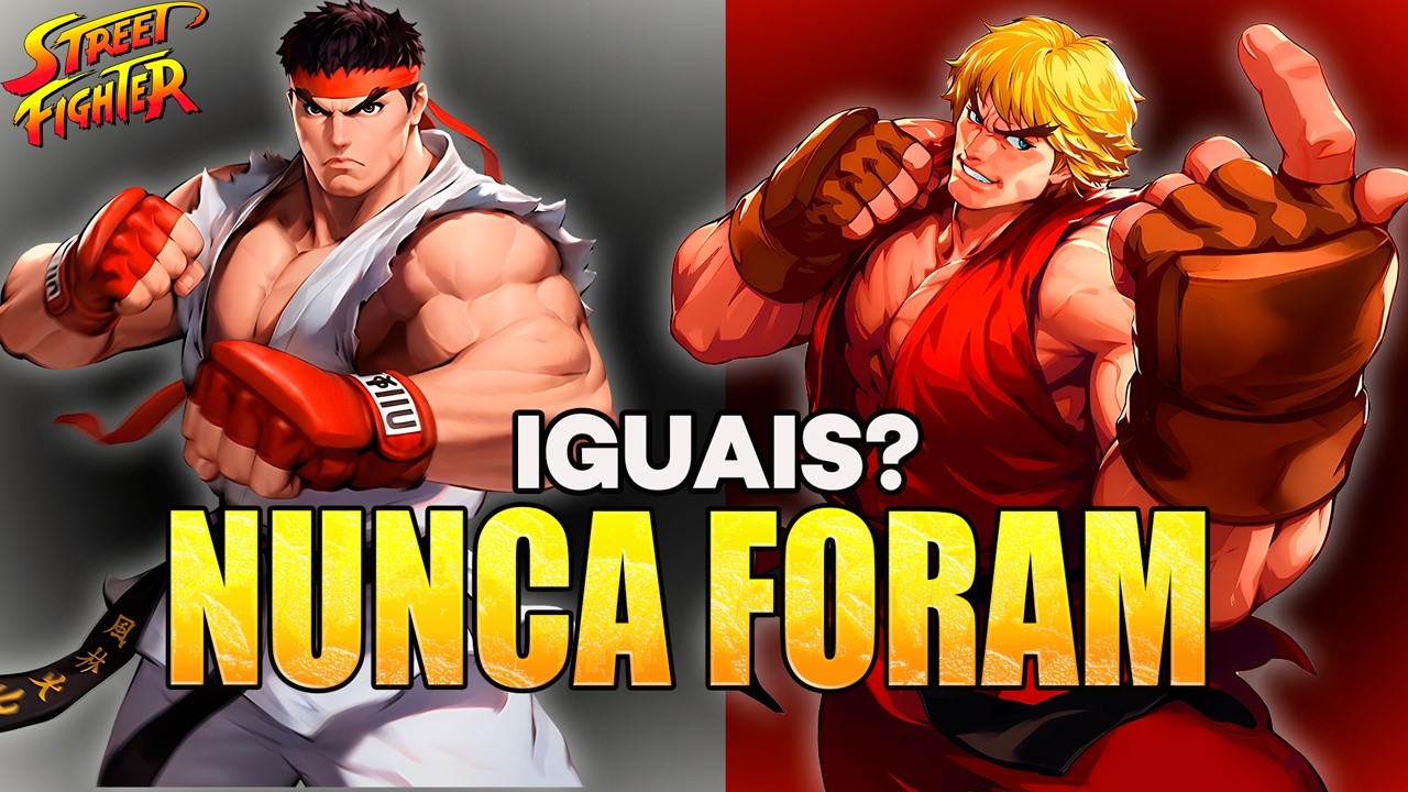 A Diferença entre Ryu e Ken em TODOS os jogos de Street Fighter!!