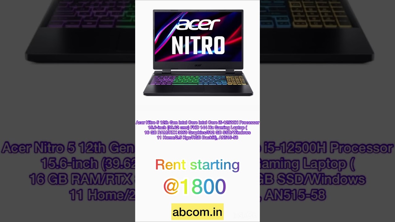 Gaming laptops on rent. Visit www.abcom.in #laptops #office #study #applelaptop #gaming #rent