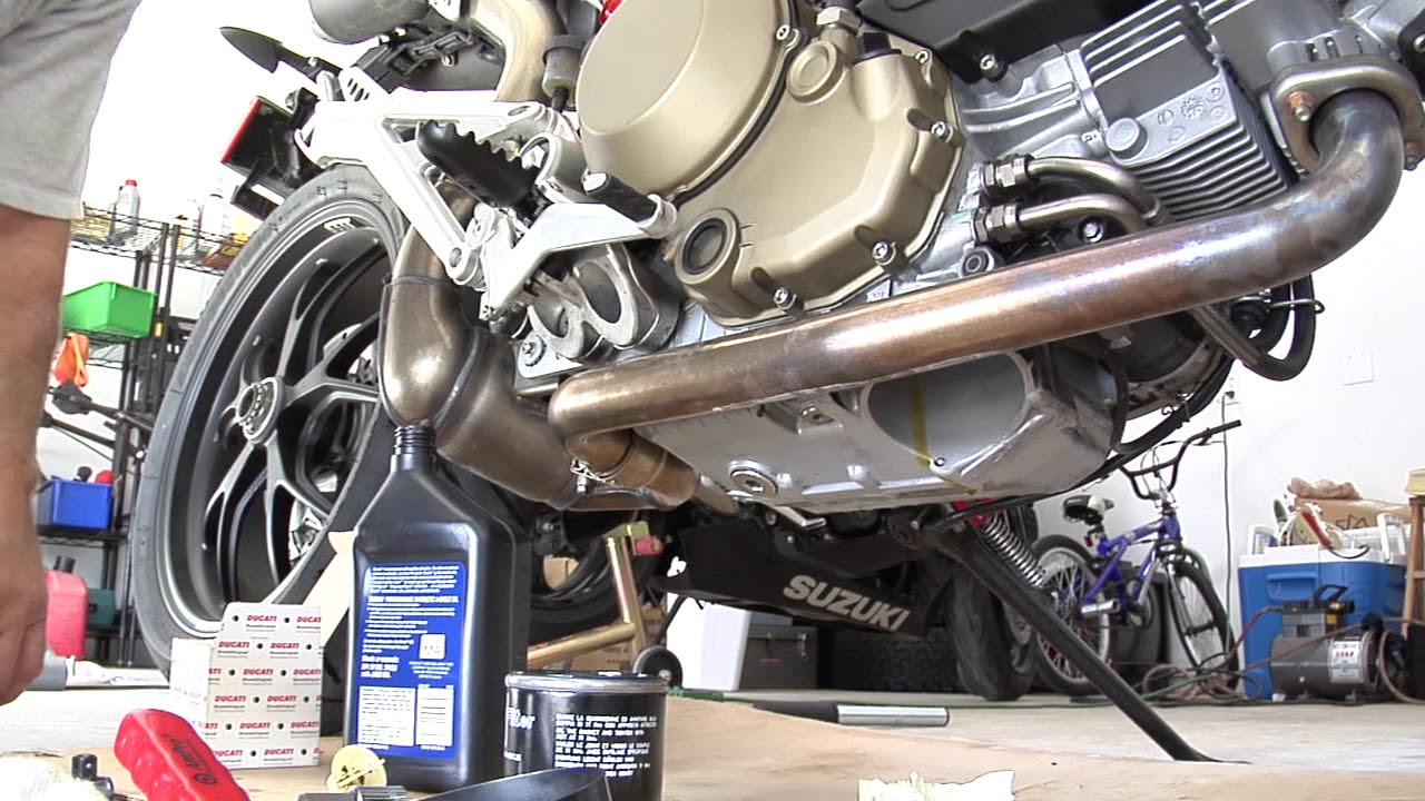 Ducati Hypermotard oil change