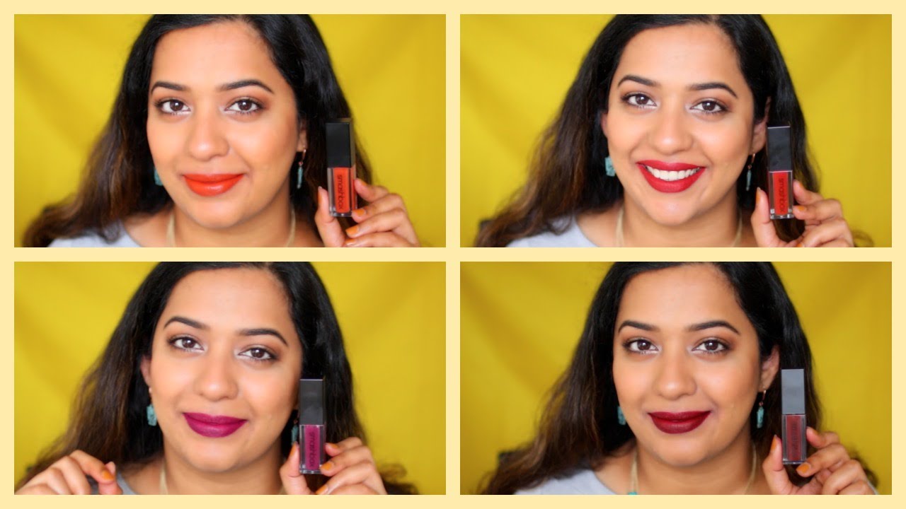 Smashbox Always On Liquid Lipstick Review and Swatches on Indian skintone