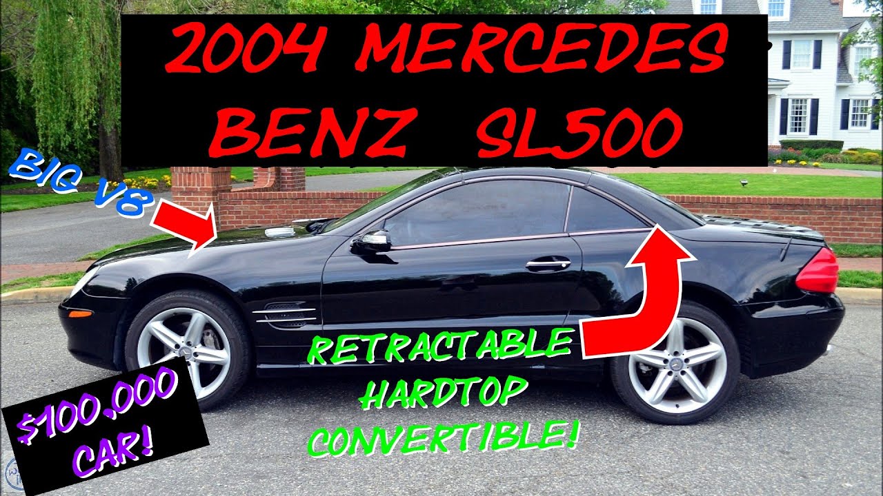 2004 Mercedes Benz SL500 REVIEW -- V8 Startup & Walkaround + Convertible Top-Op (HD)