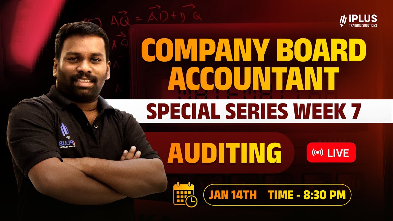 COMPANY BOARD ACCOUNTANT - MCQ SERIES | Auditing ഭാഗത്തു നിന്ന് പ്രതീക്ഷിക്കാവുന്ന ചോദ്യങ്ങൾ 🎯Part 2