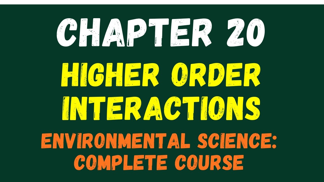 Environmental Science Chapter 20 | Higher‑Order Interactions (Climate Change, Oceans & Biodiversity)