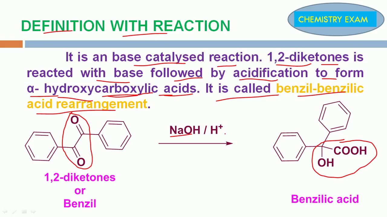 Benzil-Benzilic acid Rearrangement - Definition, Mechanism with examples