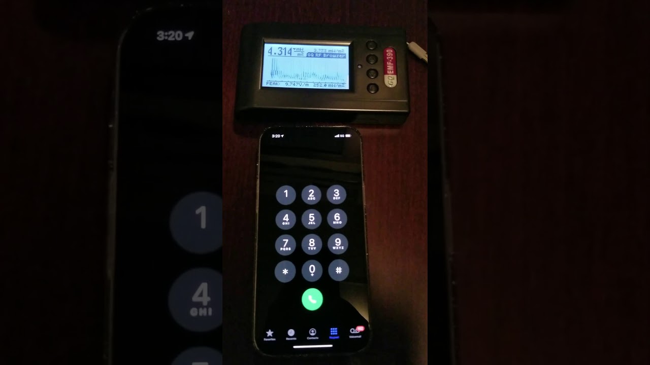 iPhone 12 5G RF Radiation Level testing with GQ EMF-390