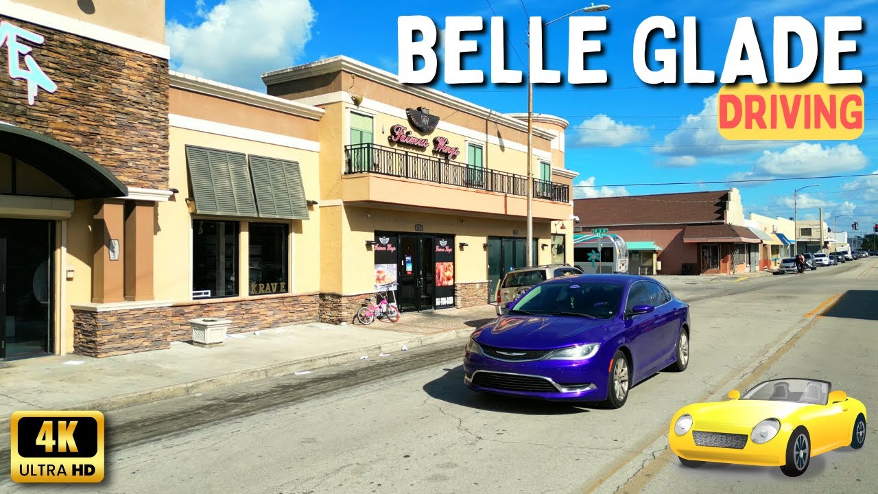 Belle Glade Florida - Driving Through