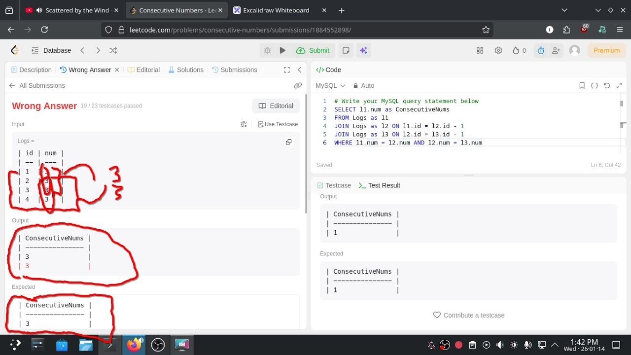 [13] LeetCode: Consecutive Numbers | Step-by-Step Solution