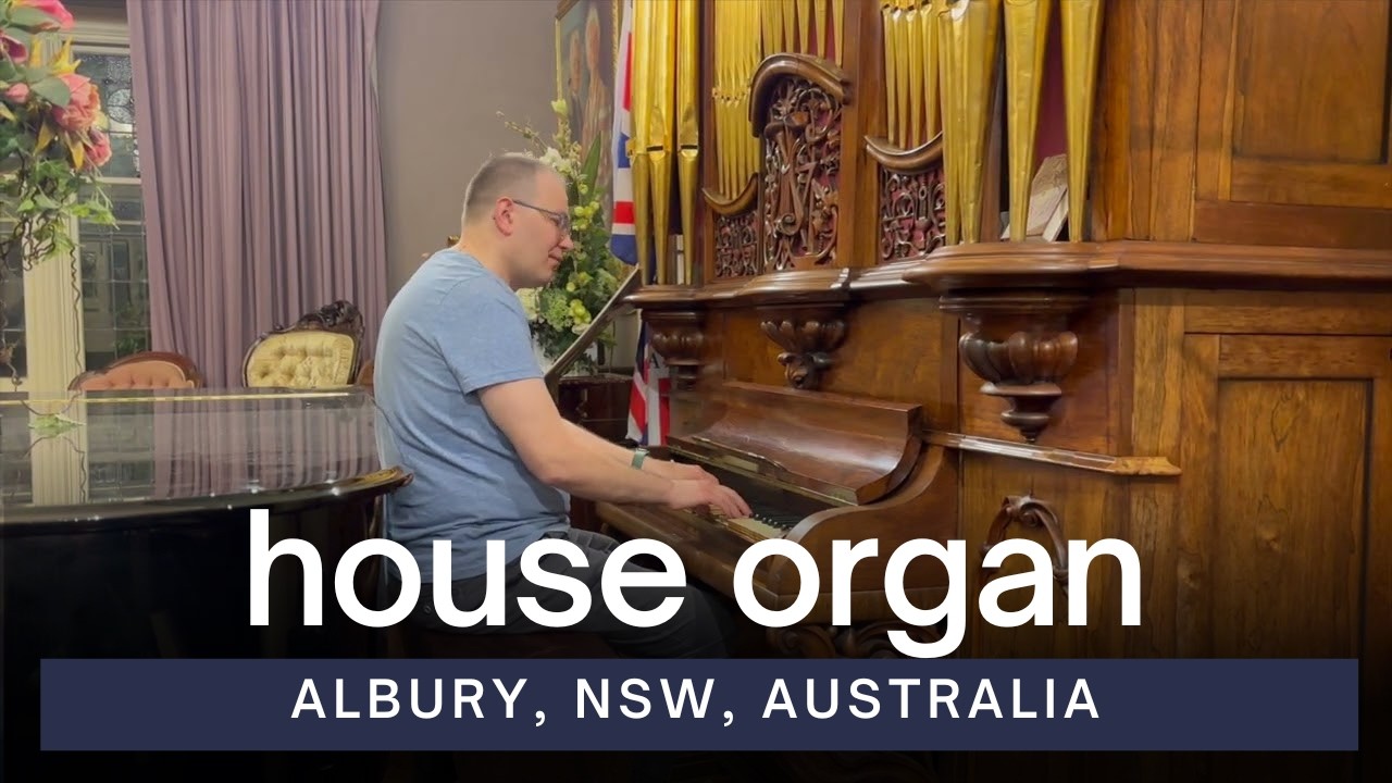 Trying Out the House Organ in Albury, NSW, Australia