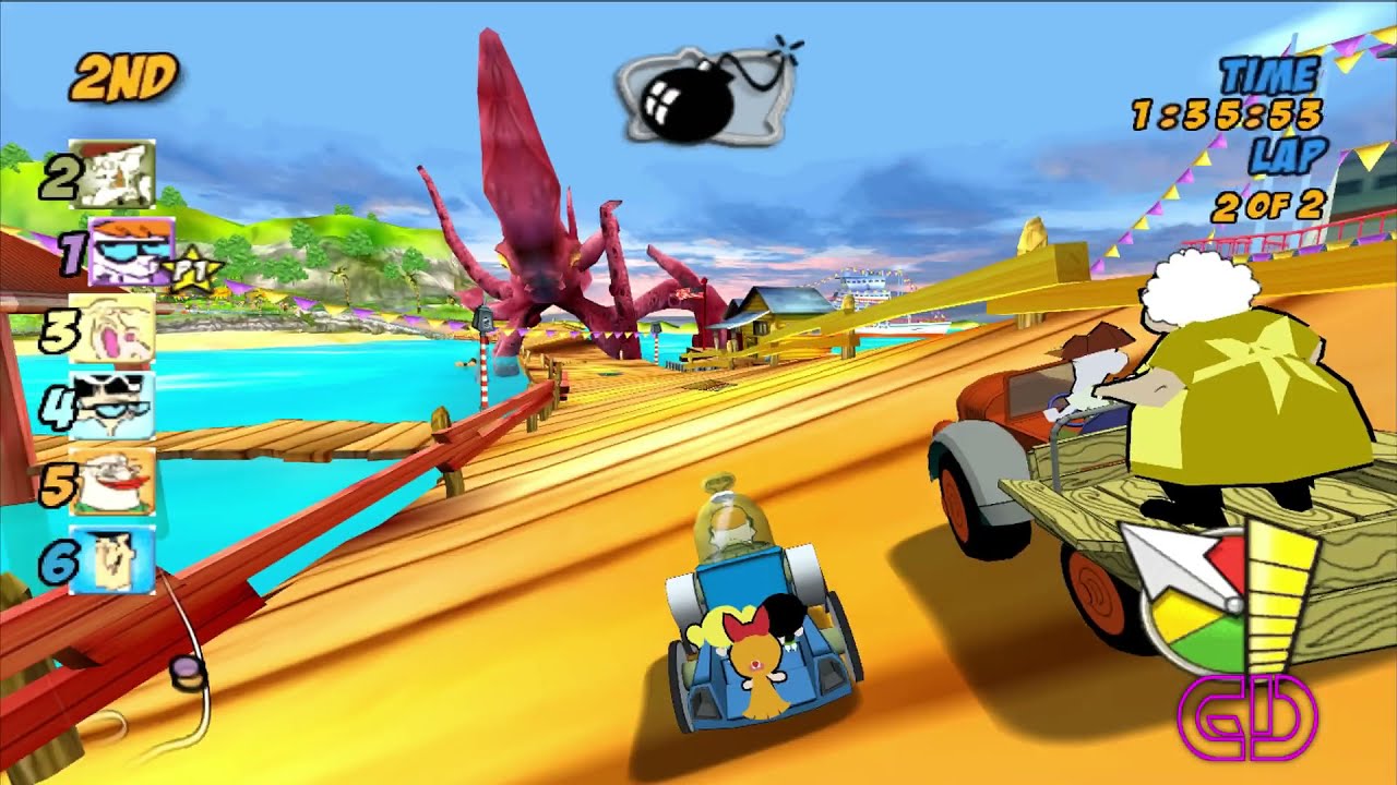 Cartoon Network Racing PS2  Full race gameplay  Playstation 2 classic game FULL HD.