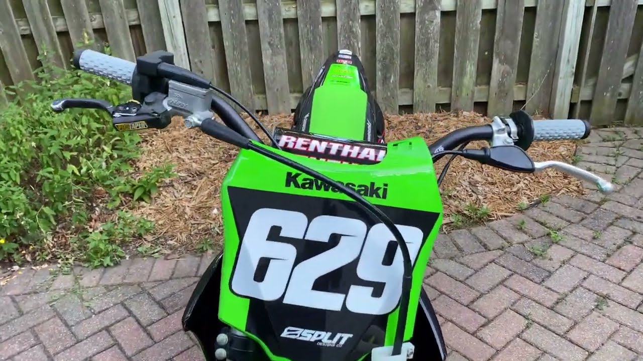 KX100 Renthal Fatbar Handlebar Install (RC Mini Bend)