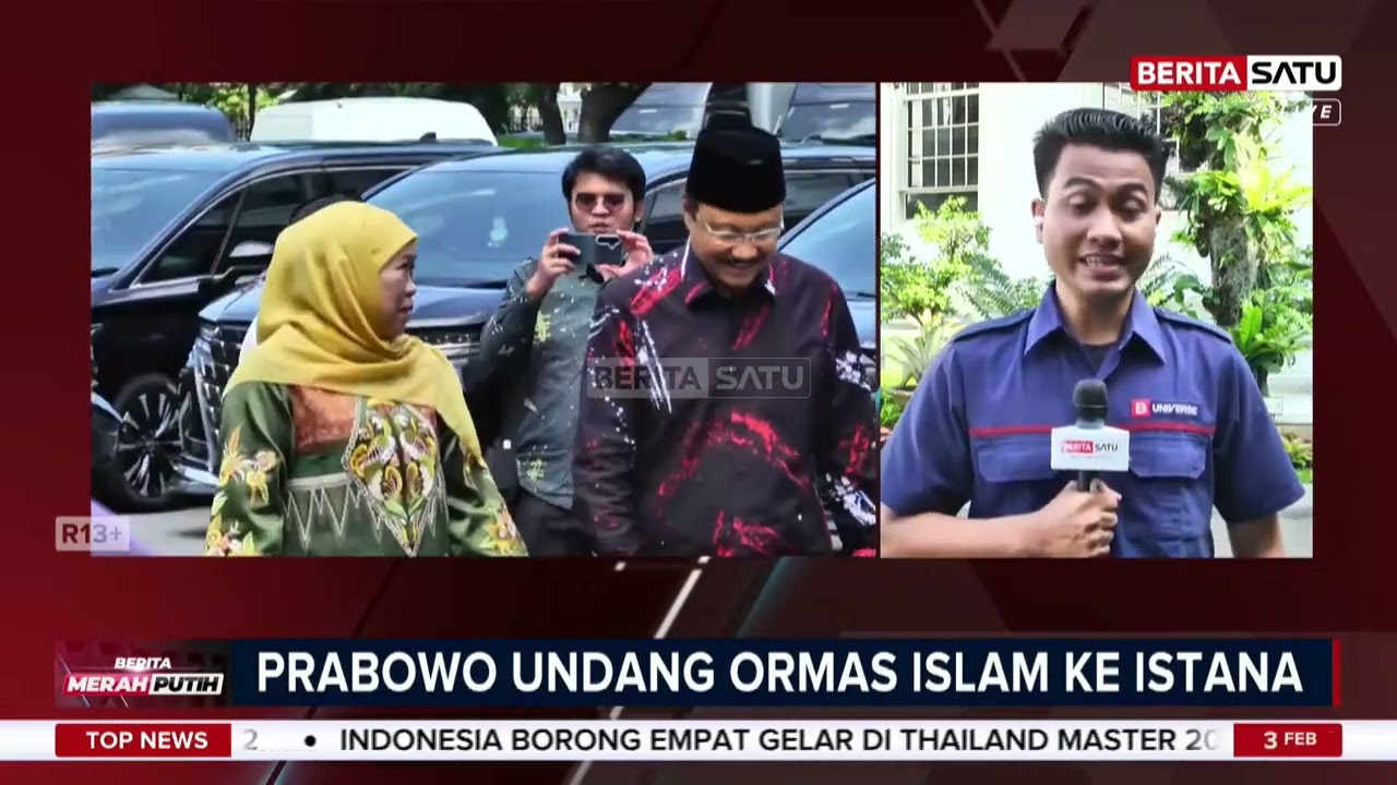 Prabowo Undang Ormas Islam ke Istana Bahas Dewan Perdamaian Gaza #Beritasatu