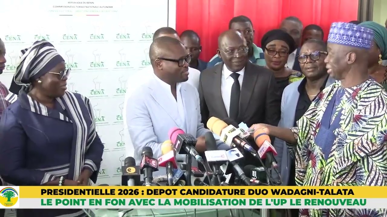 POINT DU DEPOT DE DOSSIER CANDIDATURE DUO WADAGNI-TALATA A PRESIDENTIELLE 2026 (FONGBE)