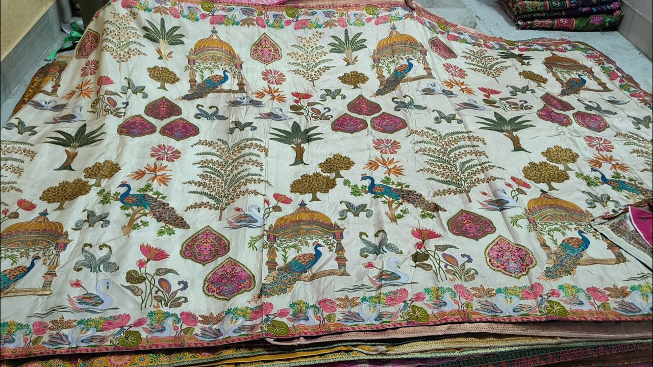 #9652939111 Kashmiri emporium original,Creap Kaddi Georgette ఇంత మంచి కలెక్షన్ ఎవరు మిస్ కావొద్దు