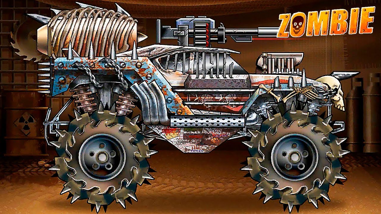 Машина МОНСТР ТРАК vs Зомби в гонках Hill Zombie Racing! Новая и мощная тачка в игре как Earn to Die