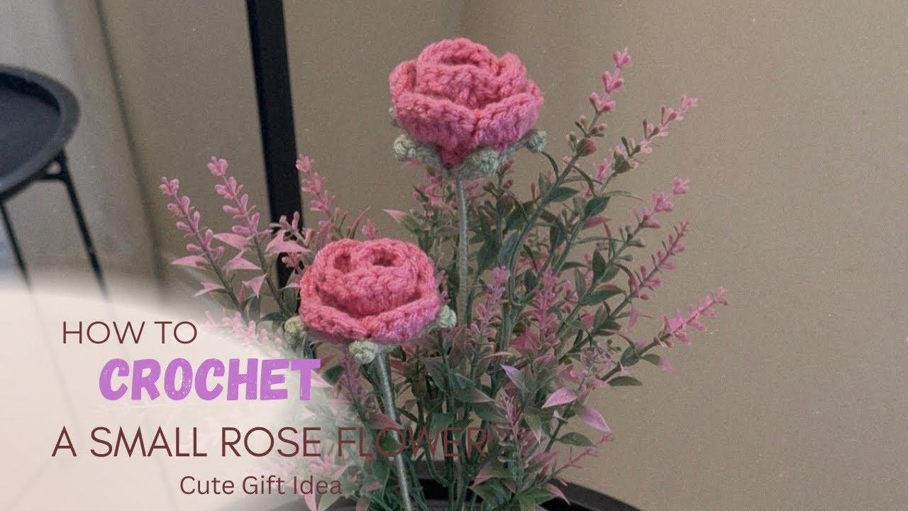 How to Crochet a Small Rose | Beginner Friendly 
