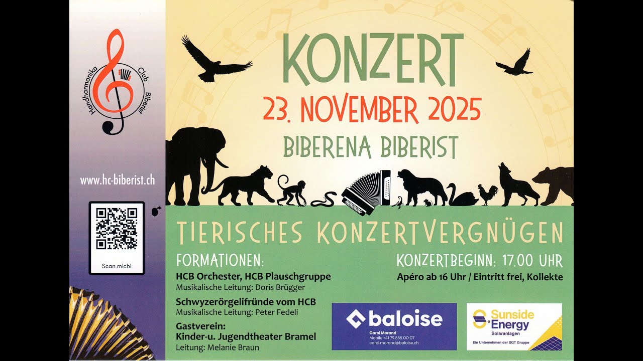 Handharmonika-Club Biberist Konzert 2025 komplettes Konzert