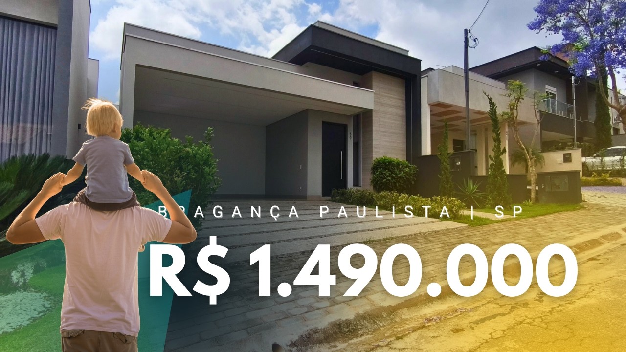 Casa Térrea de Alto Padrão à Venda no Euroville II – Bragança Paulista | 3 Suítes, Piscina Aquecida