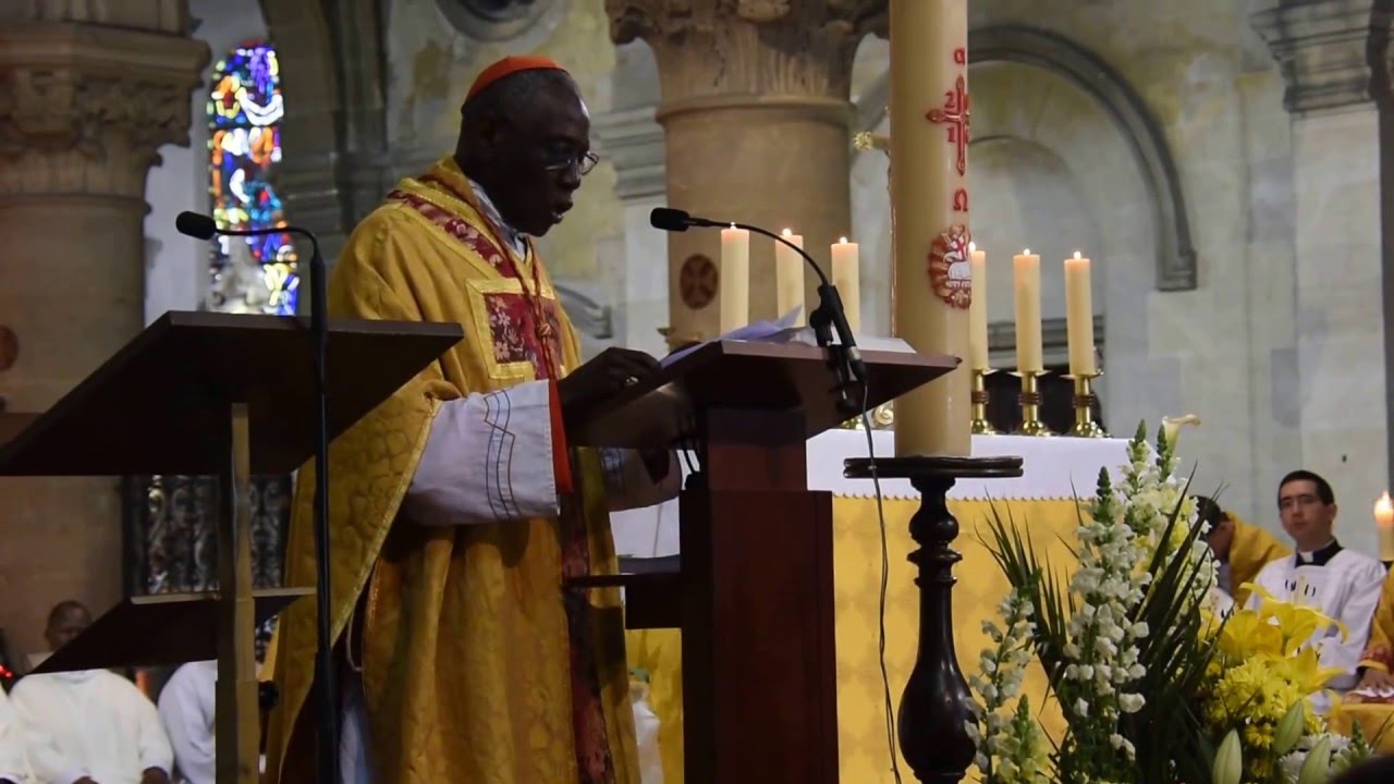 Cardinal Sarah Ostension Sainte Tunique à Argenteuil Sermon