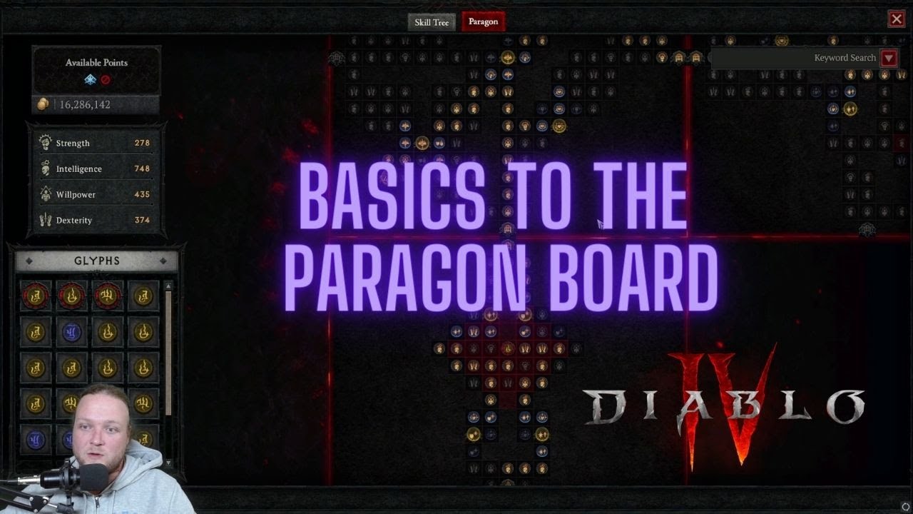 Diablo 4 How does Paragon Boards Work ~GOING OVER THE BASICS OF PARAGON BOARDS~