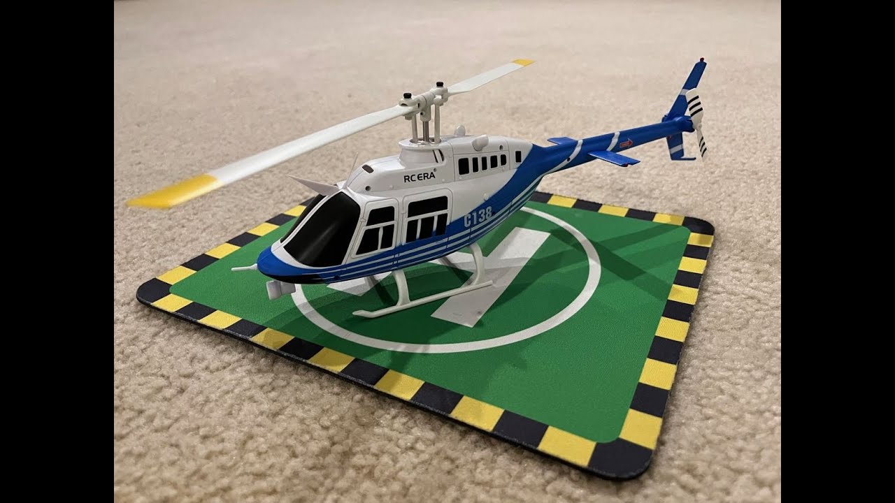 RC ERA C138 Bell 206 RC Helicoter - Maiden hover and setup