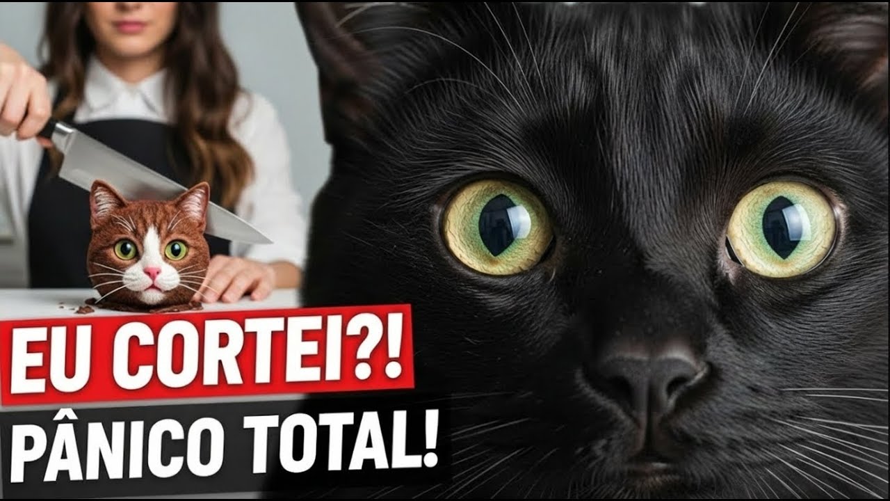 CORTEI O BOLO E MEU GATO ACHOU QUE ERA REAL! 😱 (Deu Ruim)