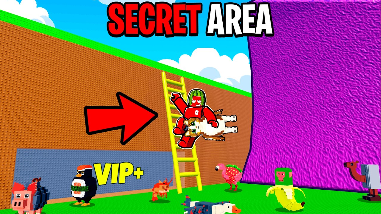 I Built a SECRET LADDER in Escape Tsunami for Brainrot...