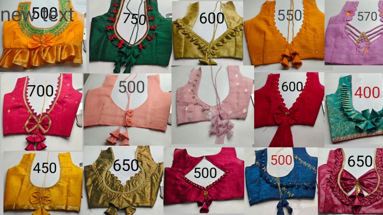 Festive season special blouse design collection